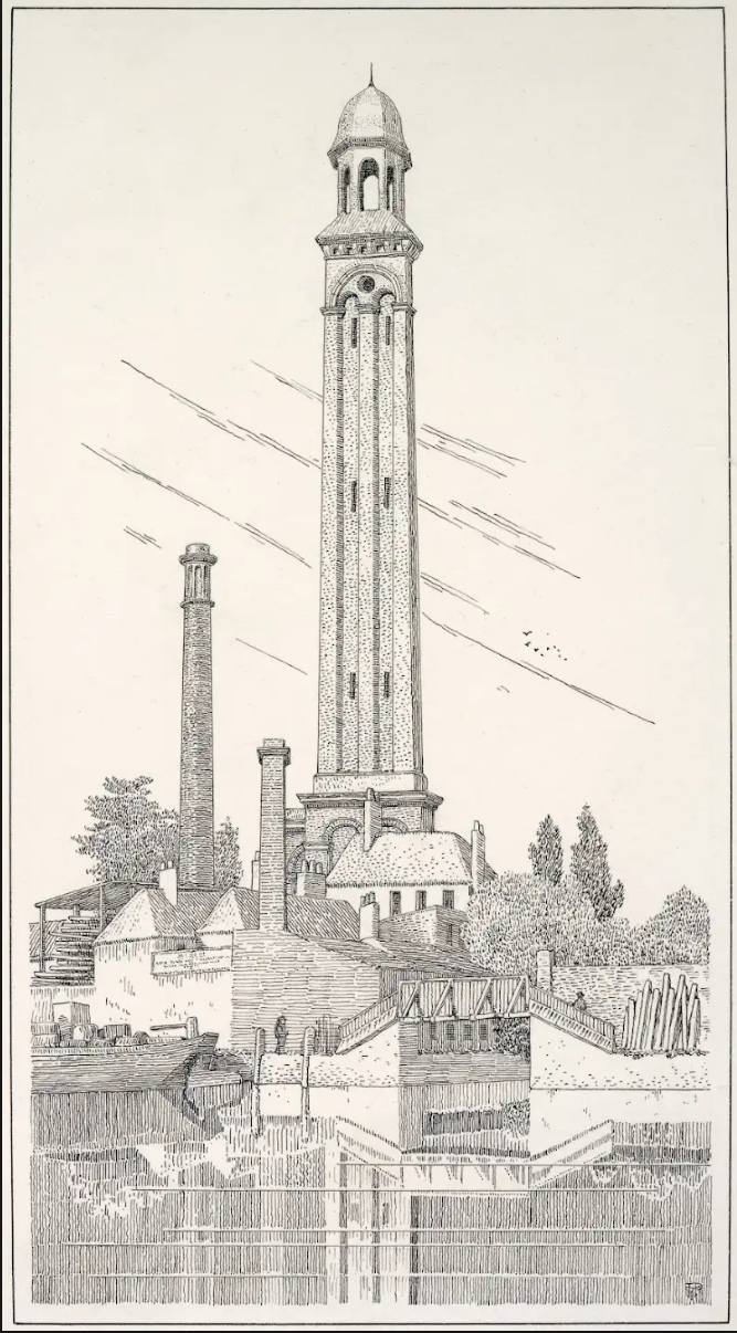 1905 From hounslow local studies rawing by john tavenor perry