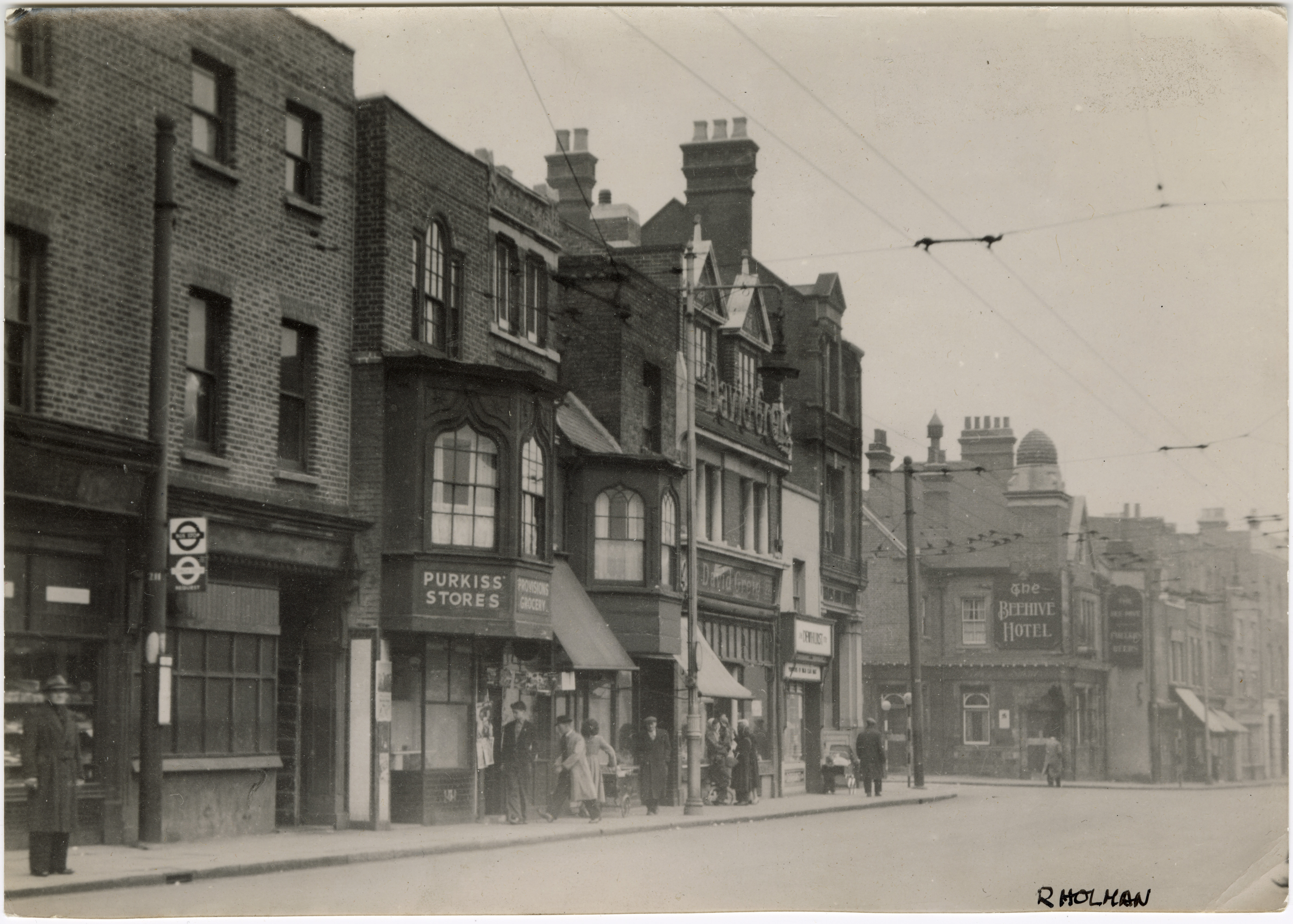 1950S 215 223 high street view from the west old shop fronts holman hounslow local studies archive