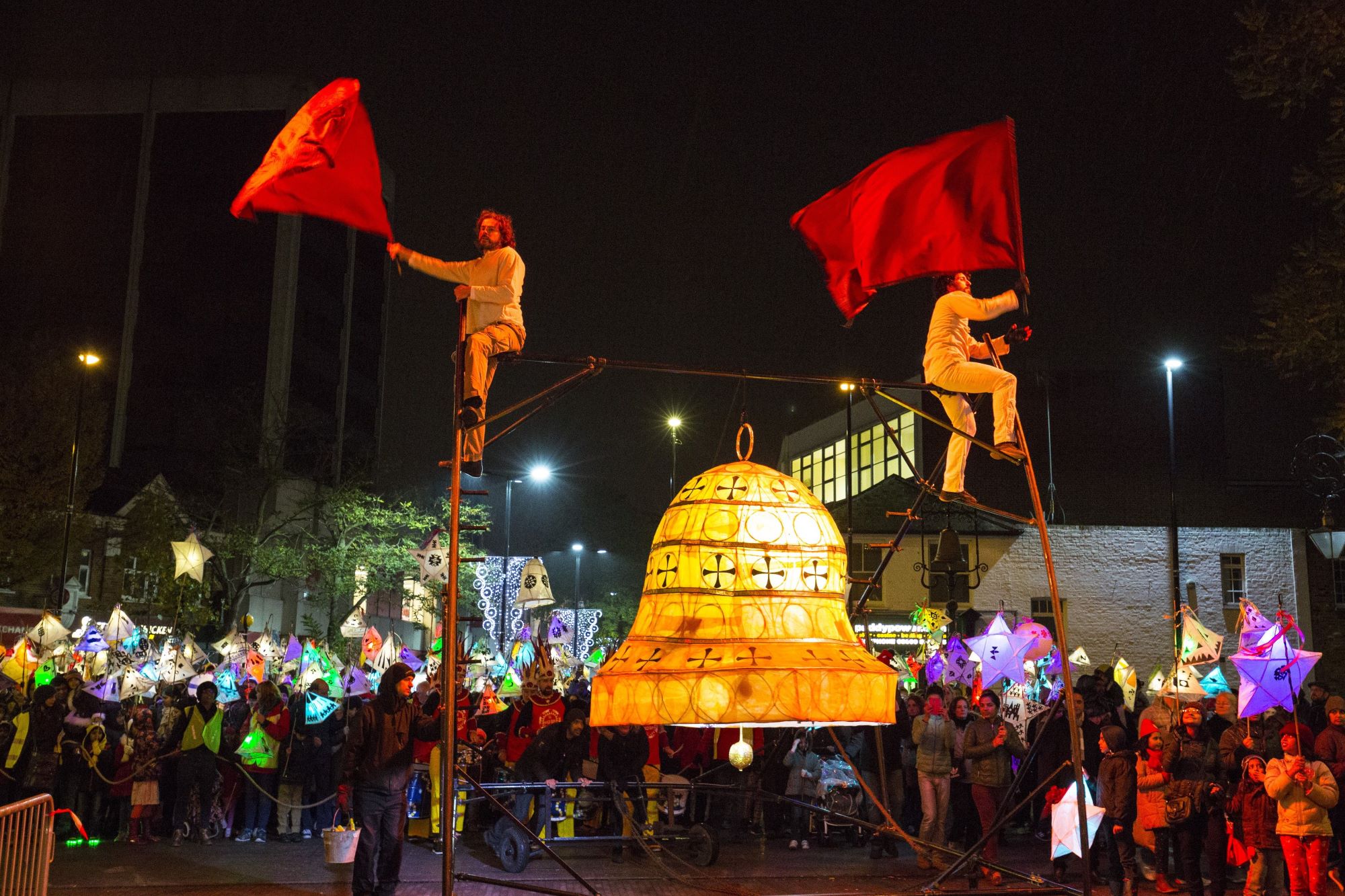 Winter lights at Bell Square