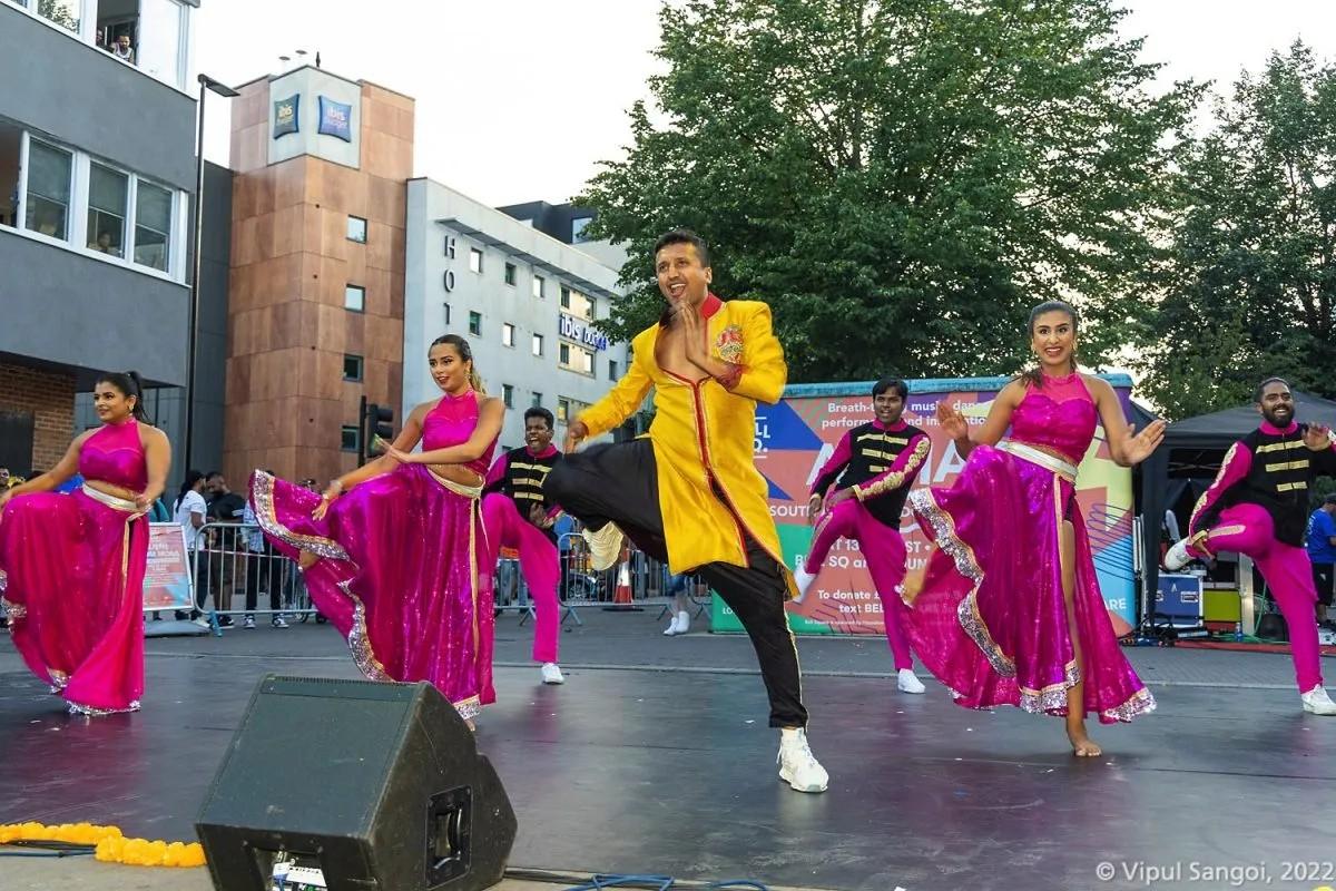 Image of dancers for the Anhad event at Bell-Square