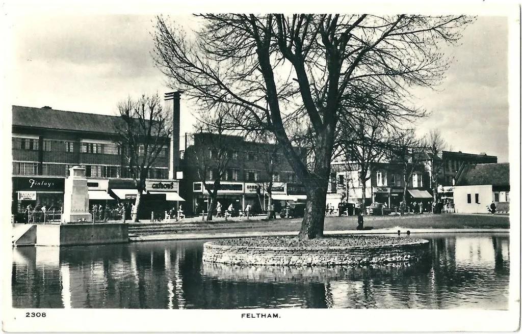 Old picture of Feltham Pond