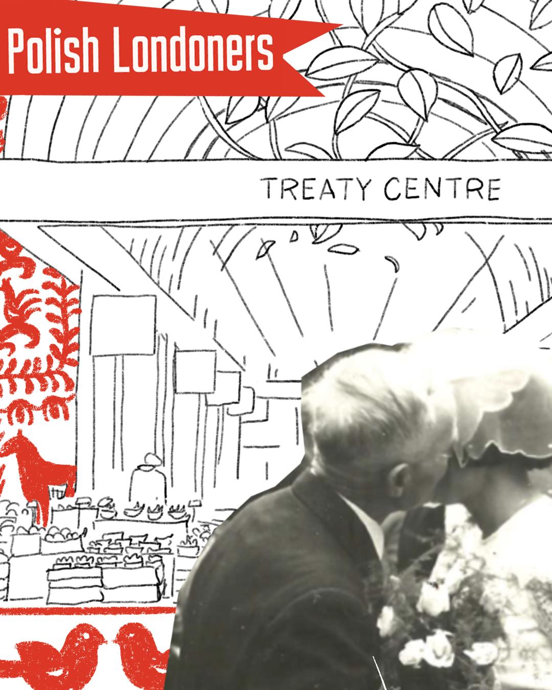 Image of a couple promoting Polish Londoners