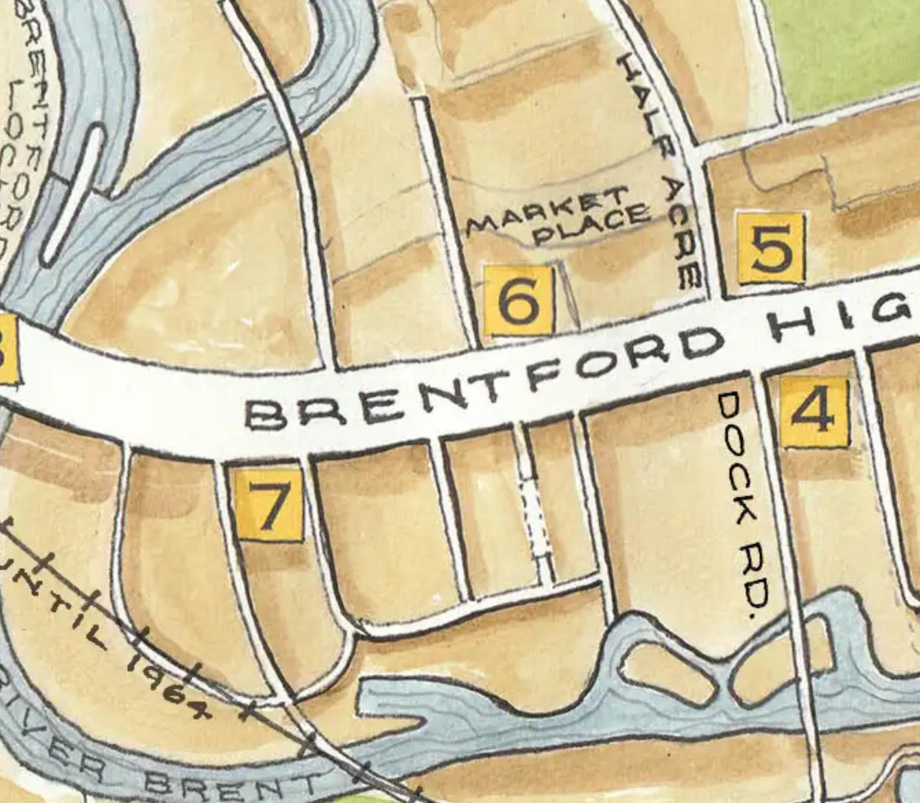 Picturing Brentford Thumbnail (section of map)
